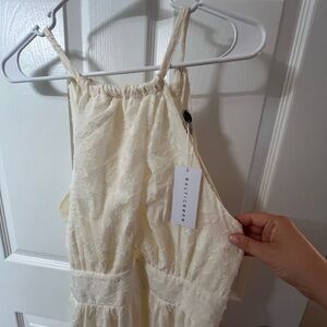 Baltic Born Ivory Lace Midi Dress